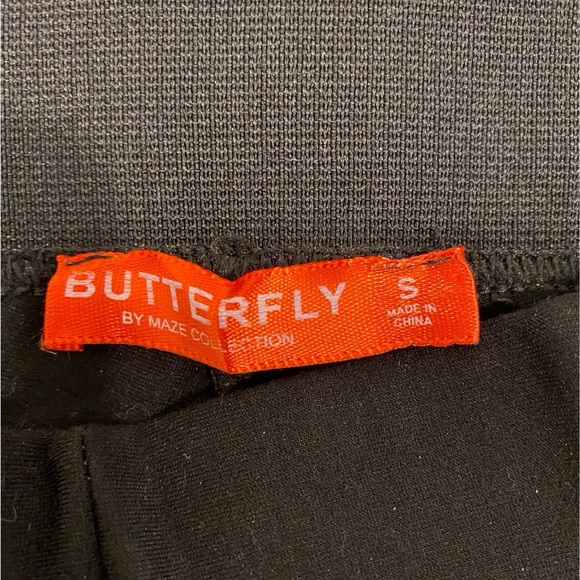 Butterfly by Maze Collection Black High-Waisted Trousers for women - Picture 3 of 5